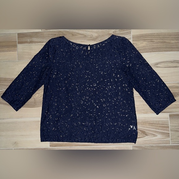 Petite Small LOFT Blue Lace Top 💙🥰✨ - Picture 2 of 5